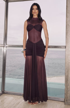 Fae Maxi Skirt - Plum