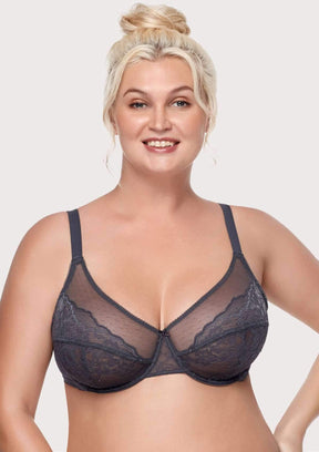 Woobilly® Full Coverage Lace Minimizer Bra - Petal