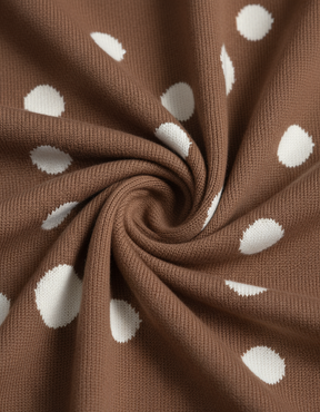 vestido tricô curto marrom cannes