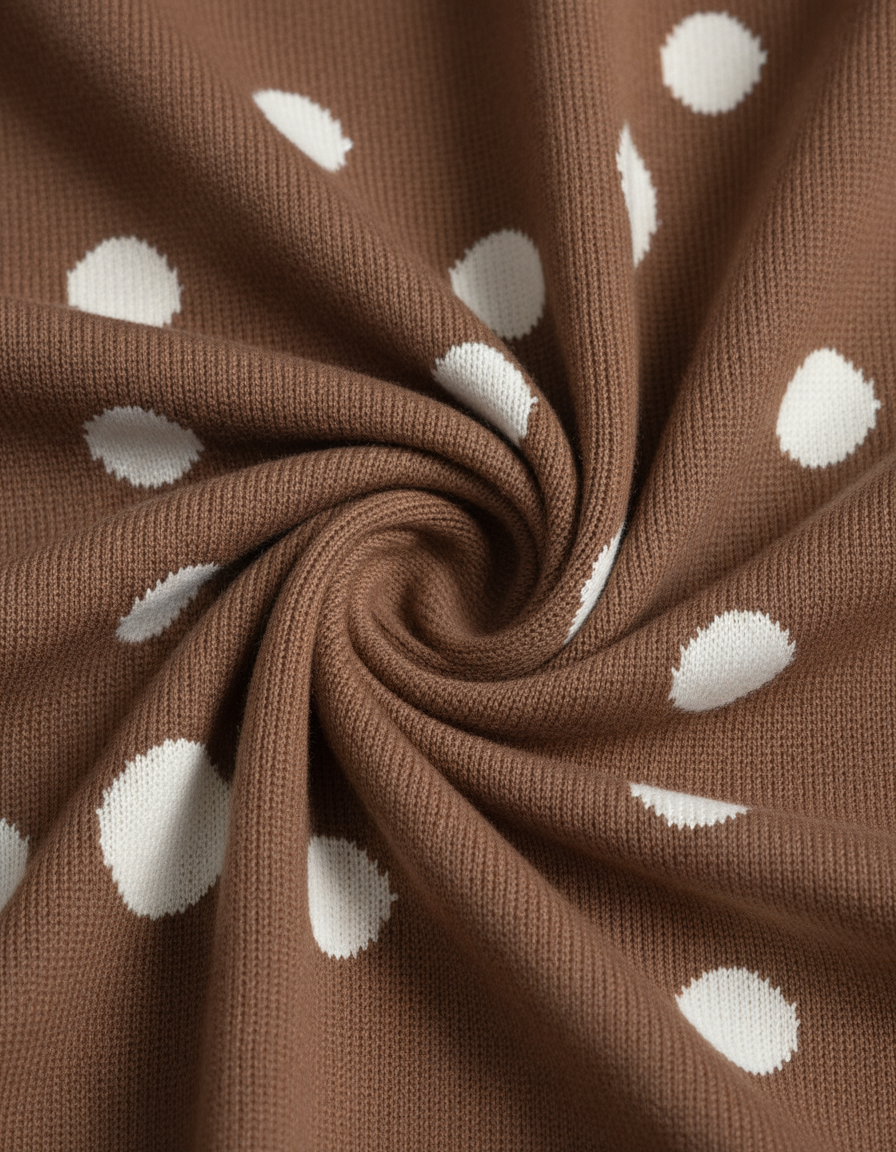 vestido tricô curto marrom cannes