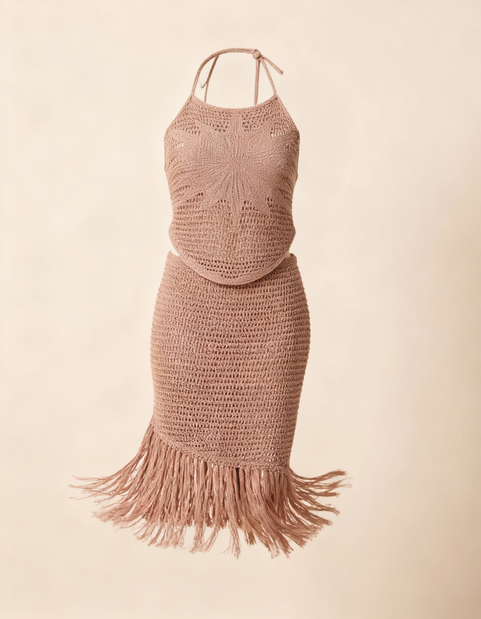 conjunto tricot marrom trancoso