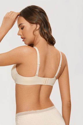 Full Coverage Push Up Plunge Bra