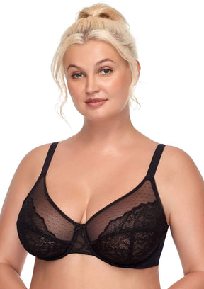 Woobilly® Full Coverage Lace Minimizer Bra - Petal