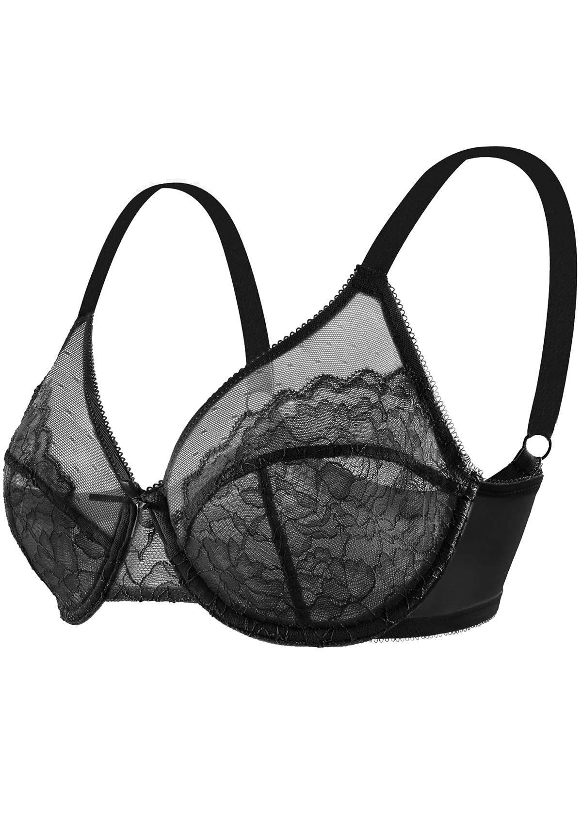 Woobilly® Full Coverage Lace Minimizer Bra - Petal
