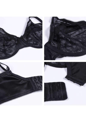 Woobilly® Full Coverage Lace Minimizer Bra - Petal