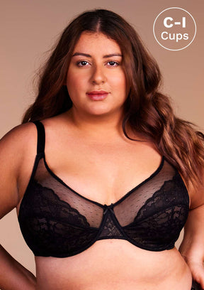 Woobilly® Full Coverage Lace Minimizer Bra - Petal