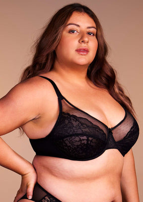 Woobilly® Full Coverage Lace Minimizer Bra - Petal