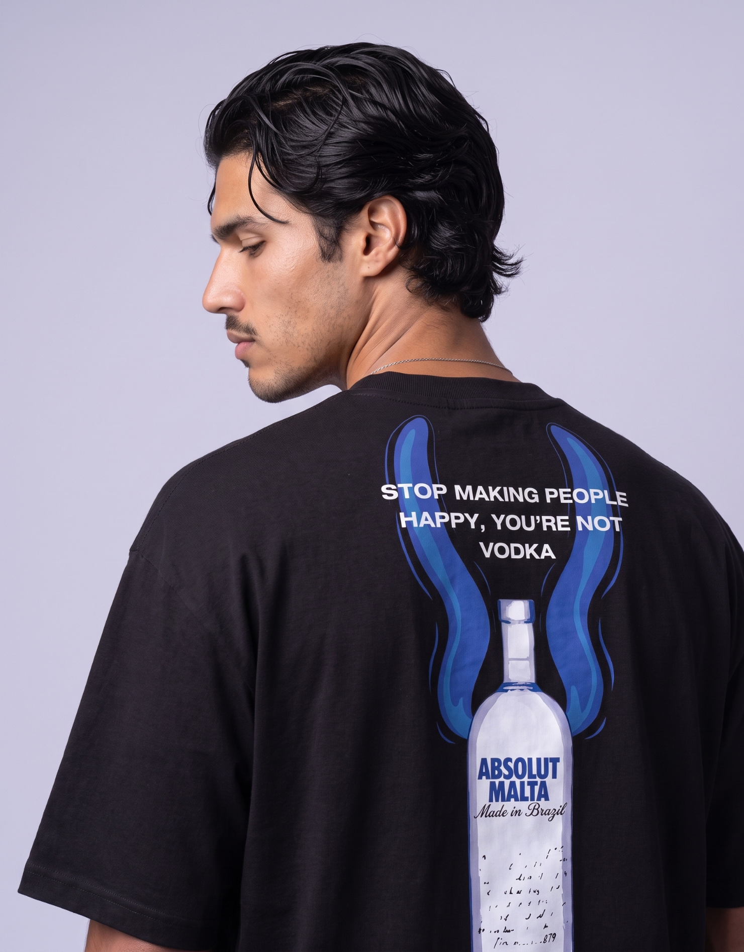 Detalhe da estampa da camiseta MALTA® Absolut Malta