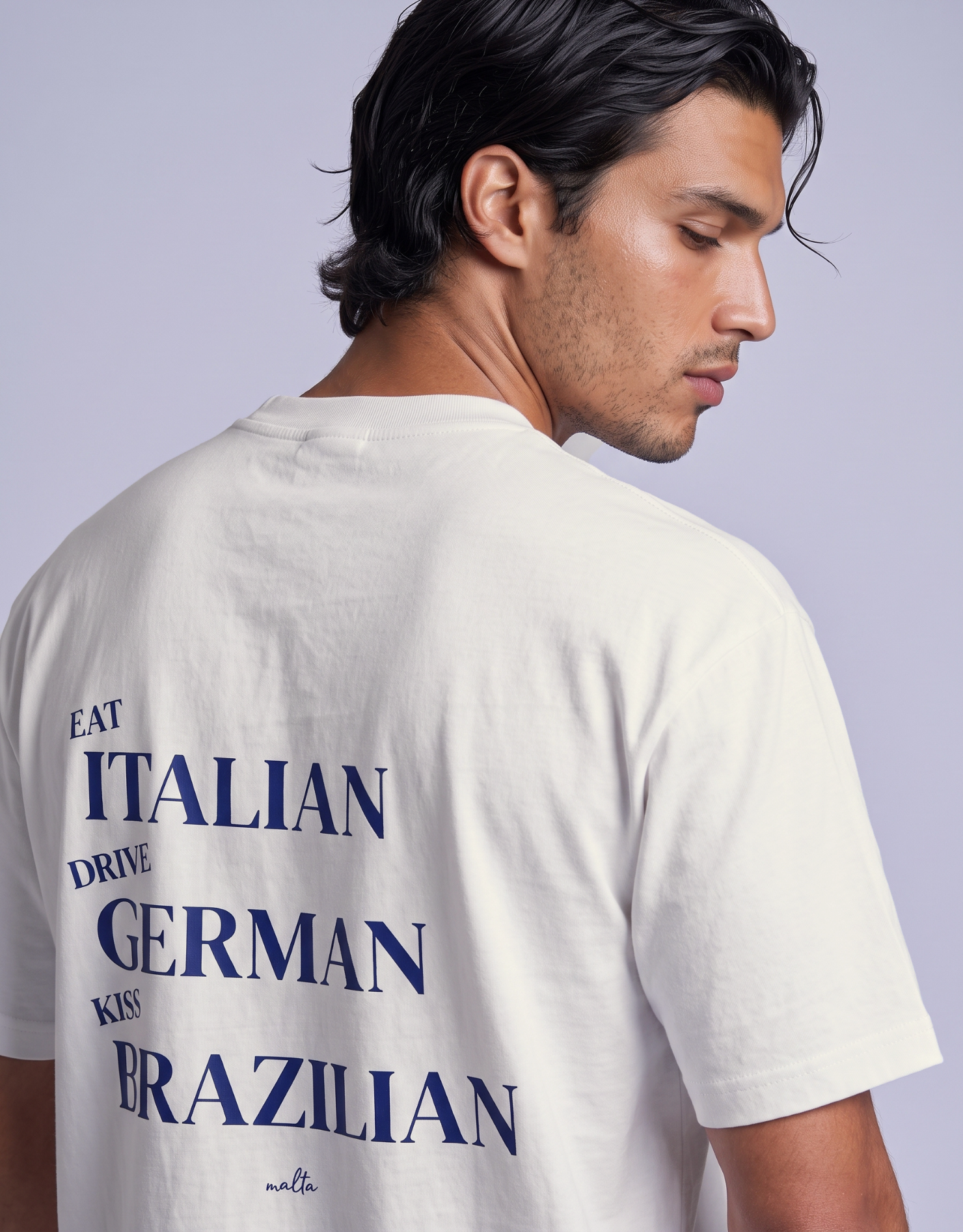 Detalhe da estampa da camiseta MALTA® Kiss Brazilian