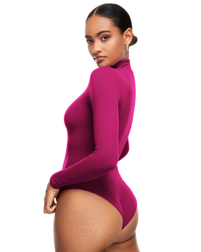 Natrelax™ Mock Neck Long Sleeve Bodysuit