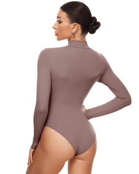 Natrelax™ Mock Neck Long Sleeve Bodysuit