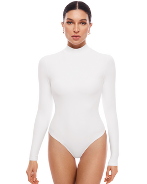 Natrelax™ Mock Neck Long Sleeve Bodysuit