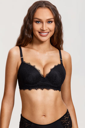 SUNDAY ROSY™ Lace Wireless Push Up Bra