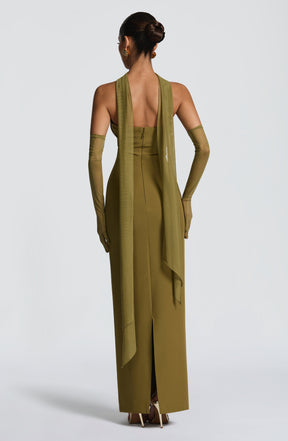 Lindsey Maxi Dress - Deep Olive