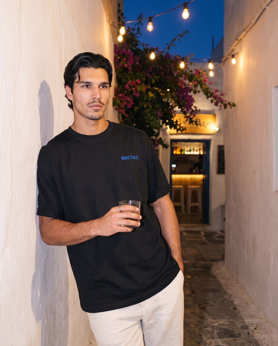 Camiseta oversized MALTA® absolut malta às 23h: noite que não estava nos planos
