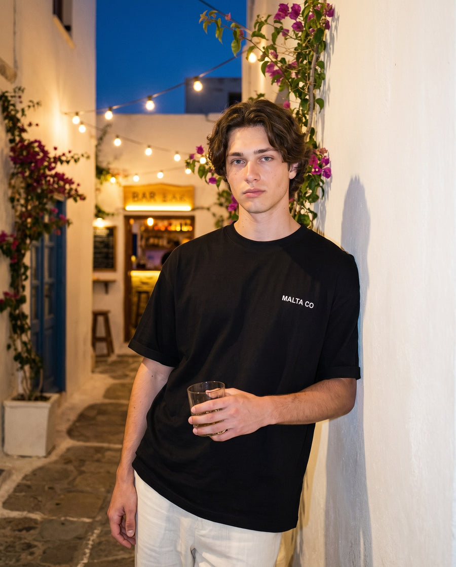 Camiseta oversized MALTA® bad choices às 23h: noite que não estava nos planos