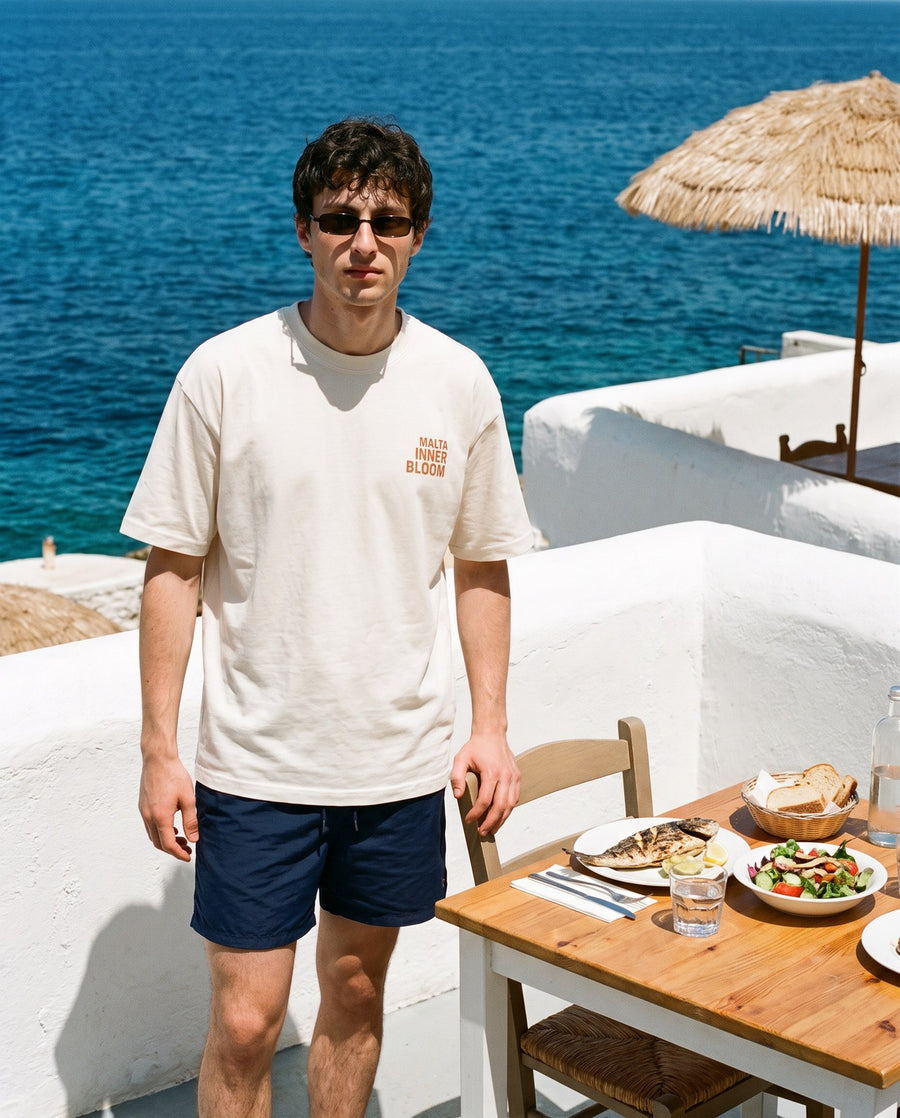 Camiseta oversized MALTA® innerbloom às 12h: volta da praia