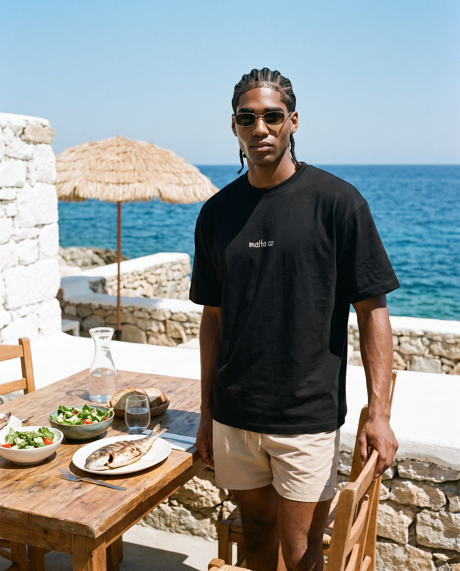 Camiseta oversized MALTA® need money for porsche às 12h: volta da praia