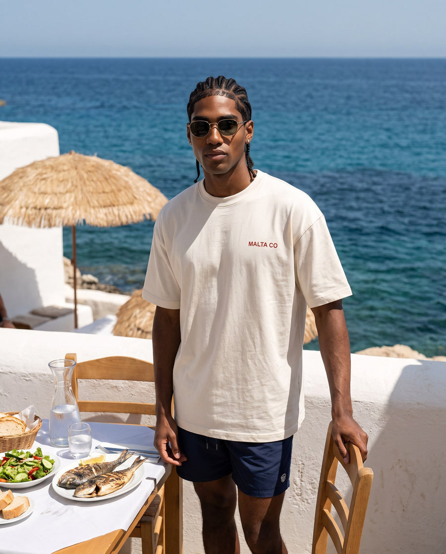 Camiseta oversized MALTA® nobody knows às 12h: volta da praia