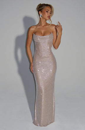Mirabella Maxi Dress - Nude