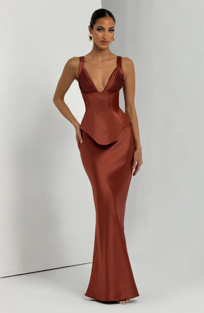 Rowan Corset - Rust