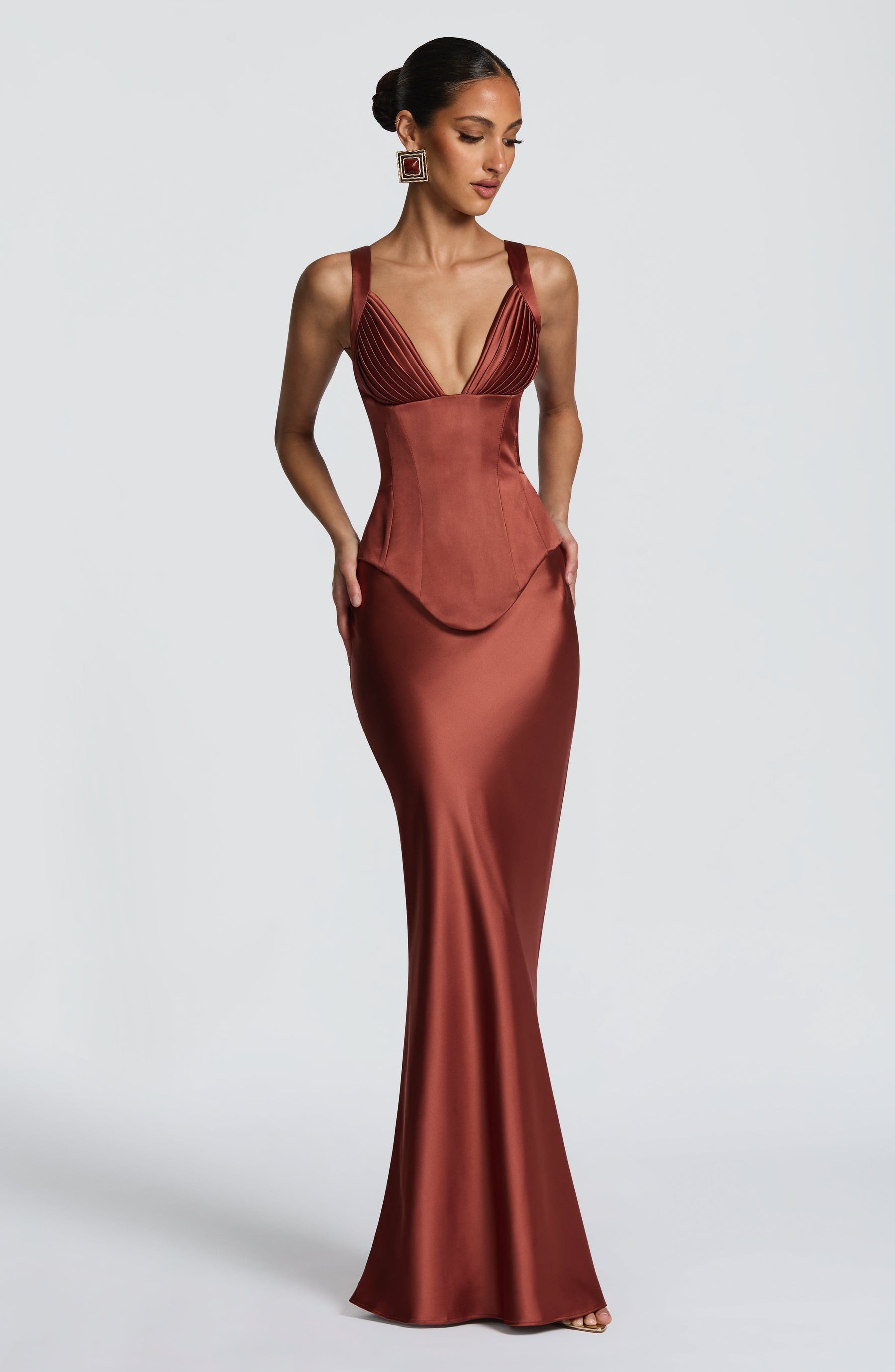 Rowan Corset - Rust