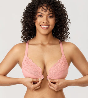 Lace Front Closure Bra